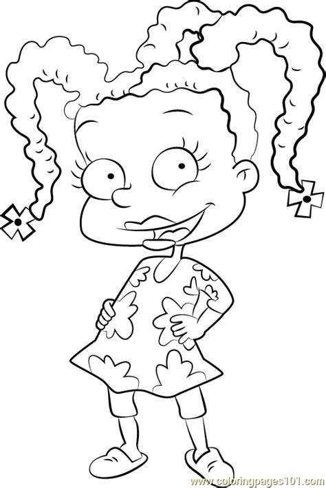 Susie Carmichael Coloring Page For Kids Free Rugrats Printable Ukup