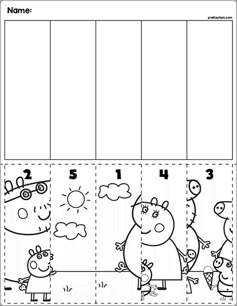 Peppa Pig Numbers Worksheet