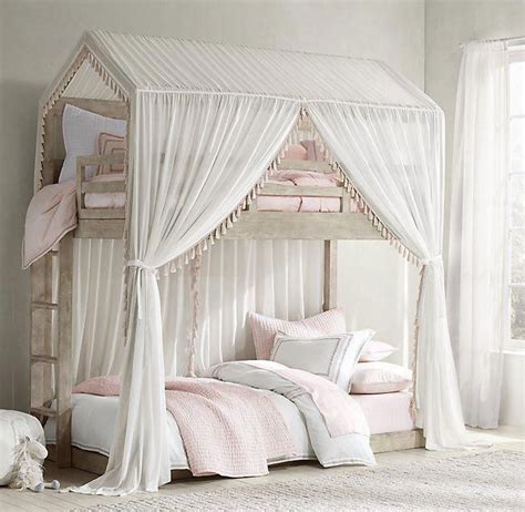I Love This Impressive Girls Room Pink House Bunk Bed Bunk Bed