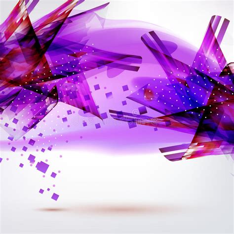 Abstract Purple Background With Lighting Effect Stock Vector