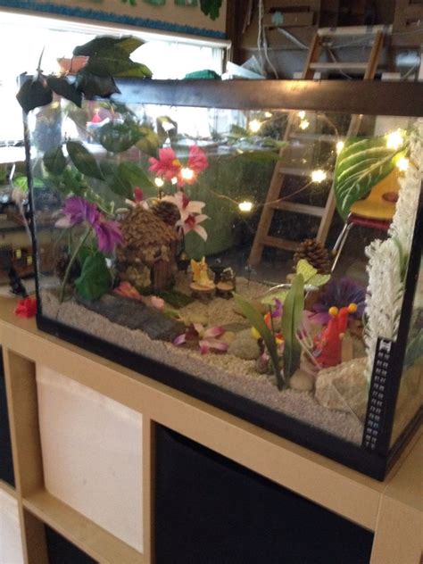 Repurposed Fish Tank Made Into A Fairy Garden Fish Tank Garden Fairy
