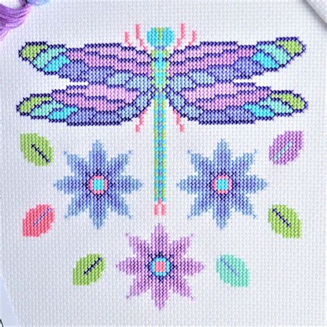 Free Dragonfly Cross Stitch Chart Dragonfly Cross Stitch Butterfly