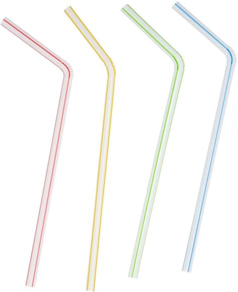 Flexible Disposable Plastic Drinking Straws