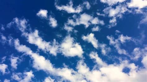 Deep Blue Sky Clouds Timelapse Free Footage Full Hd 1080p Youtube