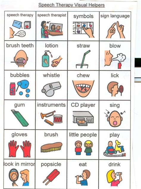 Living Well With Autism Speech Therapy Picture Cards And Activity Ideas