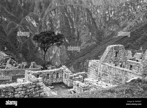Machu Picchu Peru The Ancient Inca City Located On Peru At The