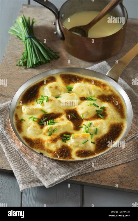 Omelette Arnold Bennett With Smoked Haddock Stock Photo Alamy