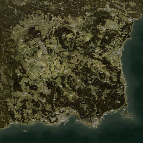 Dayz 062 Map With Town Names Dayz