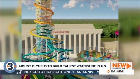 Nations Tallest Waterslide Set To Open At Mt Olympus Next Year Youtube