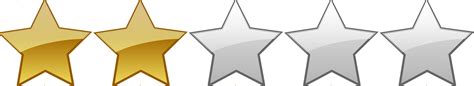 Stars Clipart 2 5 Star Rating 1600x292 Png Clipart Download