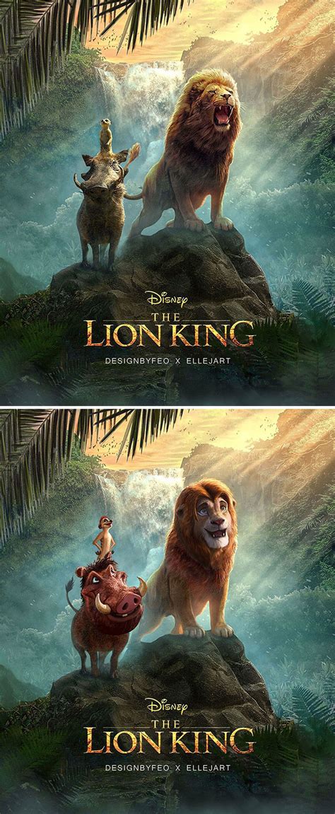 Let's make 2019 another year to celebrate! The new Lion King movie characters with old school ...