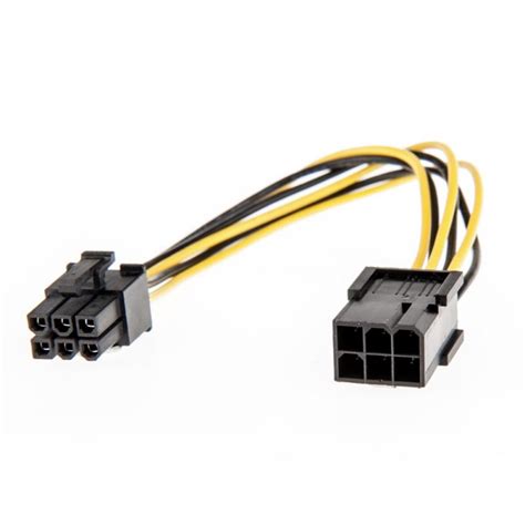 02m Pcie 6 Pin Female To Male Extension Cable From Lindy Uk