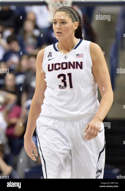 Storrs Ct Usa 1st March 2014 Uconn Huskies Center Stefanie Dolson 31 Looks On During The