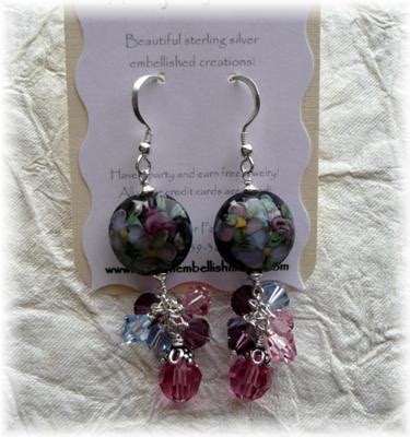 Close up of the earring clip cards. Custom Embellishments Jewelry Earring Cards - Jewelry ...