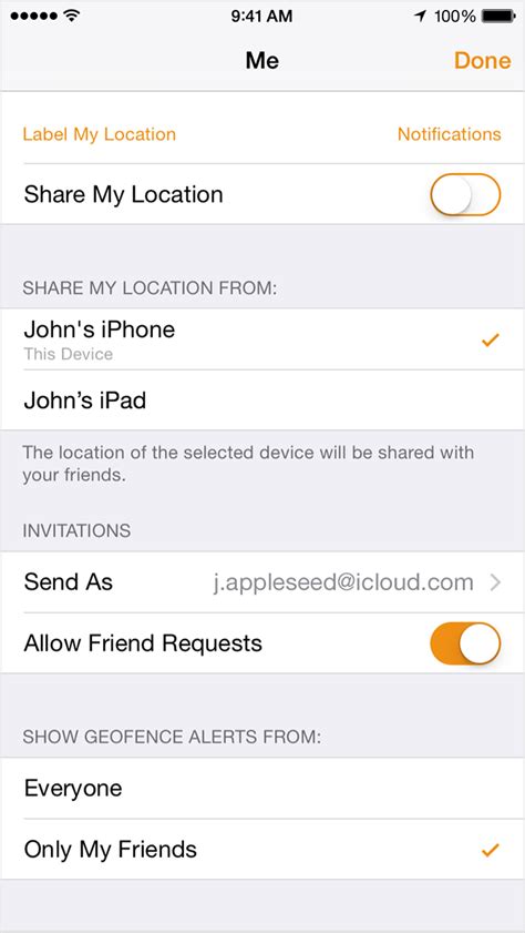 You'll also find tools for removing friends and turning off your own location sharing with the person if it's a mutual location sharing contact. About Find My Friends - Apple Support