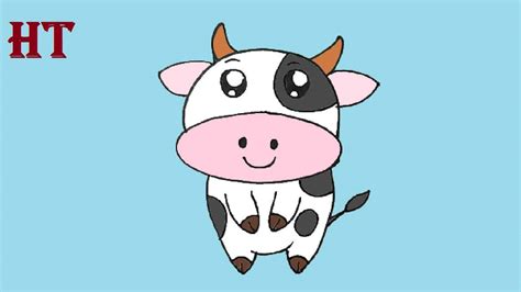How To Draw A Simple Cow Cute And Easy Step By Step