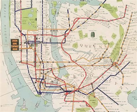 New York Subways Map Title Map Of The Subway System Of New York By