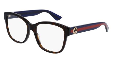 Gucci Gg0038o 003 Havana Rectangular Eyeglasses Free Shipping Cute Sunglasses