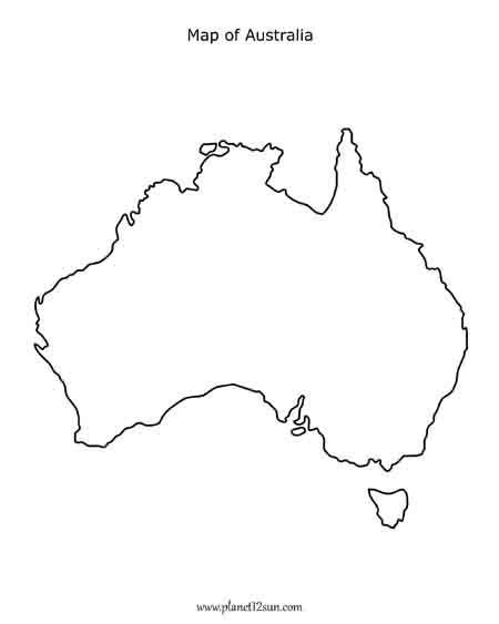 Australia Printable Map 3x5 Blank Australia Map Australia Maps Map