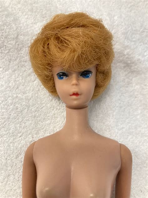 Vintage S Ish Midge Barbie Doll With Strawberry Blonde Bubble Hair