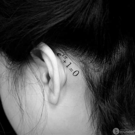 Getting a tattoo behind your ear can be painful because the area is so sensitive. 40+ Amazing Behind The Ear Tattoos For Women - TattooBlend
