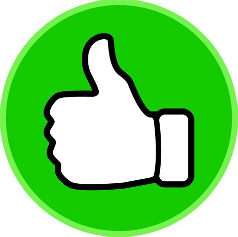 Green Thumbs Up Clipart Clipart Best