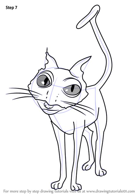 And when he drew the cat ears he drew them tall and skinny, just like rabbit ears. Learn How to Draw Cat from Coraline (Coraline) Step by ...