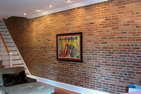 Don't like your exposed brick wall? How to create an Interior Brick Veneer Wall-love the idea ...