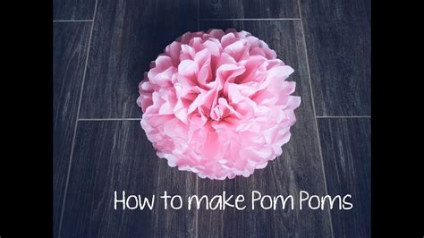 How To Make Pom Poms From Tissue Paper Tissue Paper Flower Tutorial
