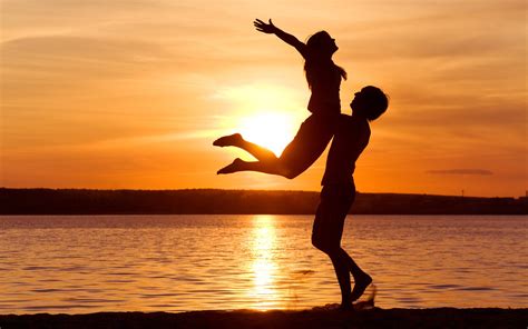 Romantic Couple At Sunset On The Beach Download Full Hd An Flickr