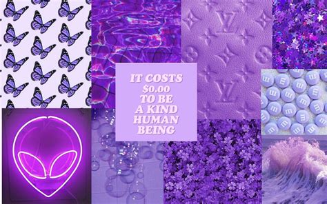 Purple Aesthetic Collage 4k Wallpapers Wallpaper Cave