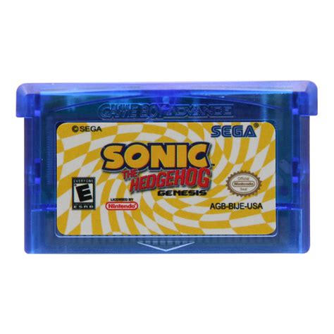 Sonic The Hedgehog Genesis Us Game Boy Advance Gba