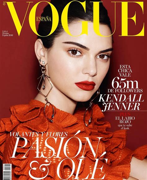 Kendall By Miguel Reveriego For Vogue España October 2016 Kendall