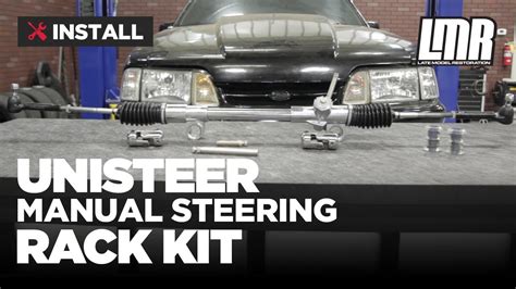 How To 1979 1993 Fox Body Mustang Unisteer Manual Steering Rack