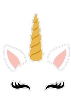 Choose from 12000+ unicorn ears with horn graphic resources and download in the form of png, eps, ai or psd. Image result for unicorn horn and ears template ...