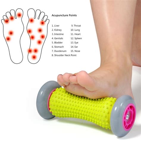 Vgeby Foot Massage Roller Plantar Fasciitis Heel Foot Arch Pain Relief Stress Relief Muscle