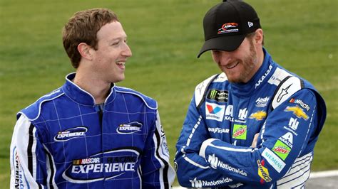 Facebook S Mark Zuckerberg Takes A Wild Ride With Dale Earnhardt Jr Around Charlotte Nbc Sports