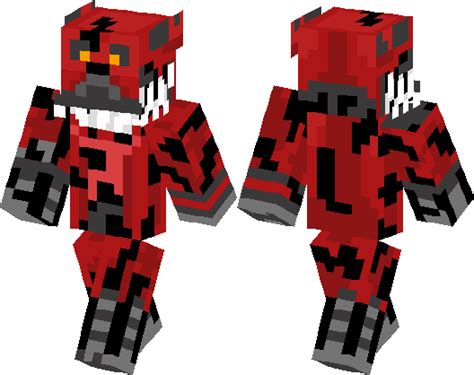 Nightmare Foxy Minecraft Skin Minecraft Hub