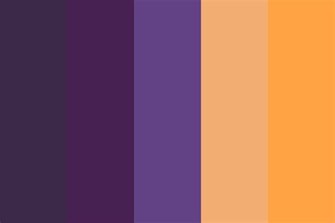 Orange And Purple Color Palette