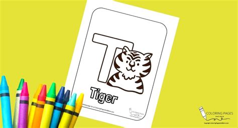 Letter T Tiger Alphabet Coloring Page Coloring Pages And More