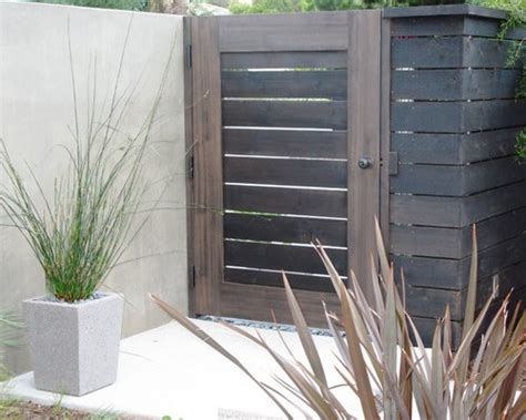 The gate design is a very important moment in the process of designing the fence of a backyard plot or a private house. Best Cordovan Brown Stain Design Ideas & Remodel Pictures ...