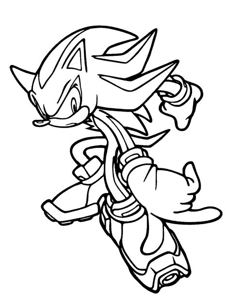 Shadow coloring pages at getdrawings free download. Coloring page - Shadow the Hedgehog