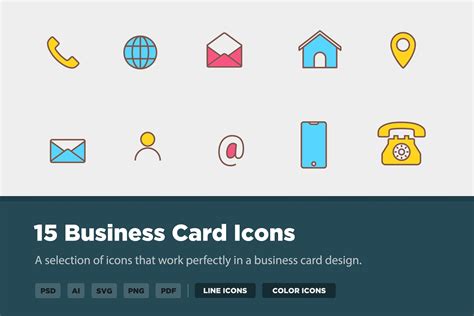 15 Business Card Icons Business Card Icons Business Card Design Psd
