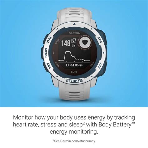 Garmin Instinct Solar Surf Edition Gps Smart Watch Cloudbreak Brand