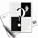 Plakatillustration Fragebogen von Marcel Proust - Etsy.de