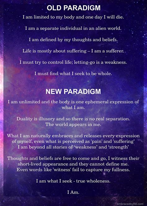 Old And New Paradigms Of Humanity Love Words Words Paradigm