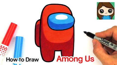 How To Draw Among Us Game Characters Drawing Tutorials Cartoons How To