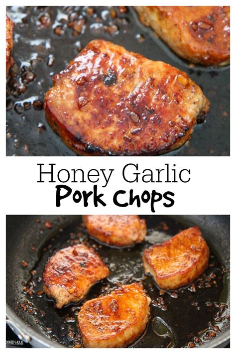 Pork chops are cooked to a safe temperature when a thermometer inserted into the thickest part of the meat registers 145 degrees f. Honey Garlic Pork Chops Recipe - Cooked by Julie | Recipe in 2020 | Honey garlic pork chops ...