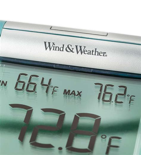 Easy To Read Weather Resistant Outdoor Digital Window Thermometer