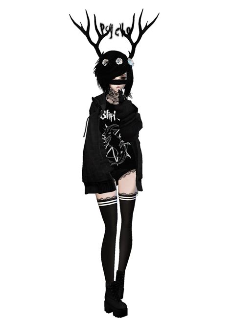 Pin By Moonlight On My Imvu Emo Outfits Black Girl Art Anime Wolf